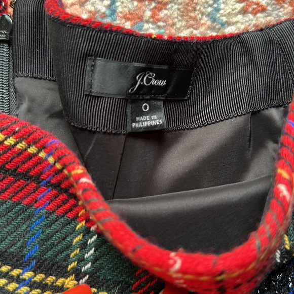 Jcrew plaid skirt size 0 - Picture 2 of 3